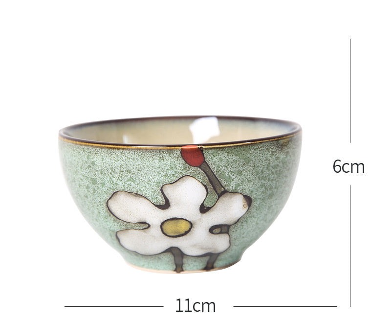 Personalized Household Korean Hand-painted Retro Rice Bowl