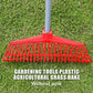 Gardening agricultural plastic rake