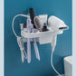 Hair Dryer Holder Storage Box Curling Iron Shelf For Bathroom