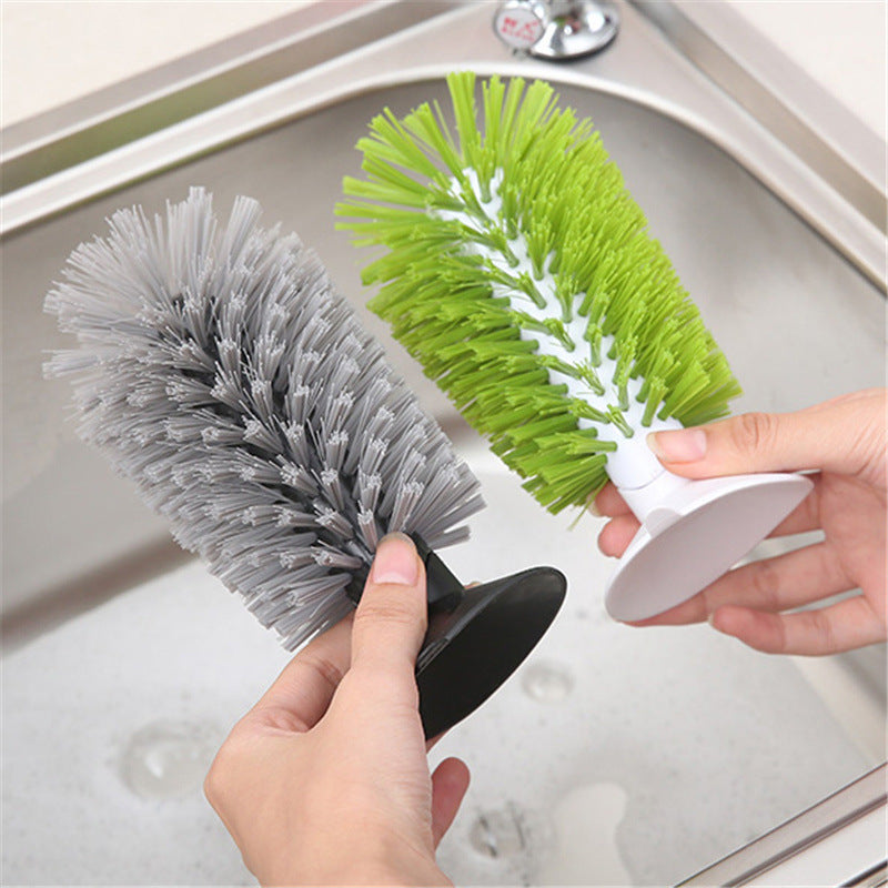 Kitchen Multi Functional Suction Cup Brush Cup Scrubber