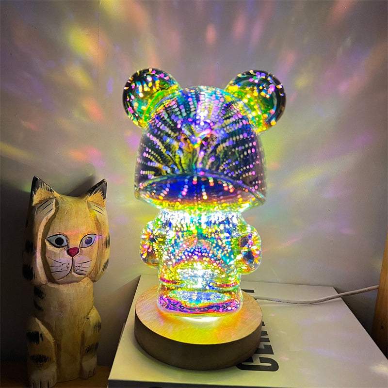 3D Firework Bear Light