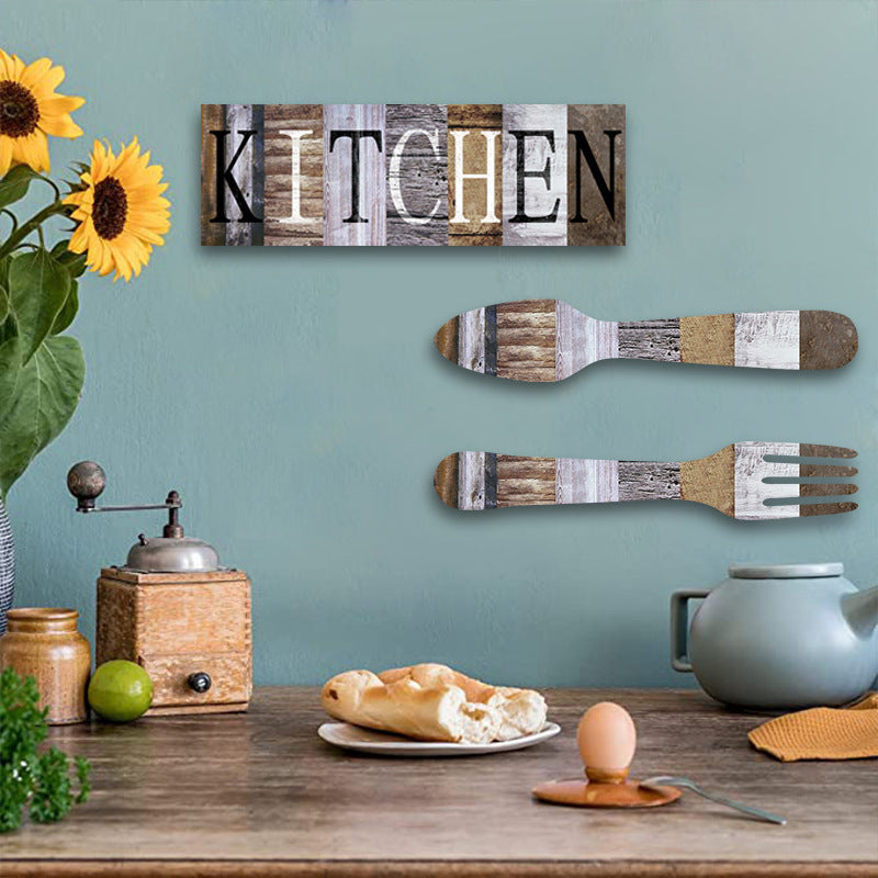 Home Decor Wooden Sign Pendant Kitchen Dining Room